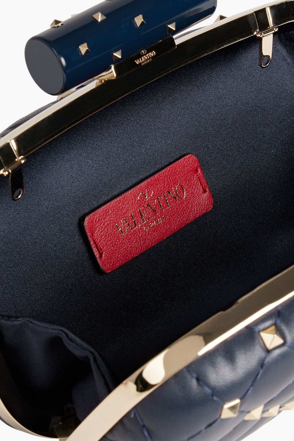 VALENTINO GARAVANI Rockstud Spike leather clutch