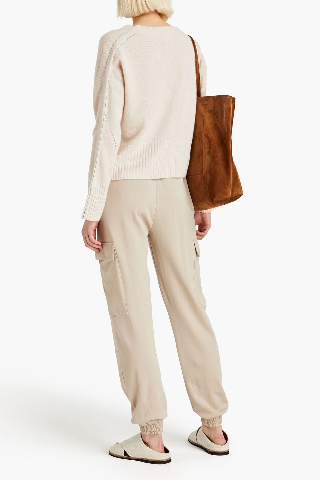 N.PEAL Bead-embellished cashmere cardigan