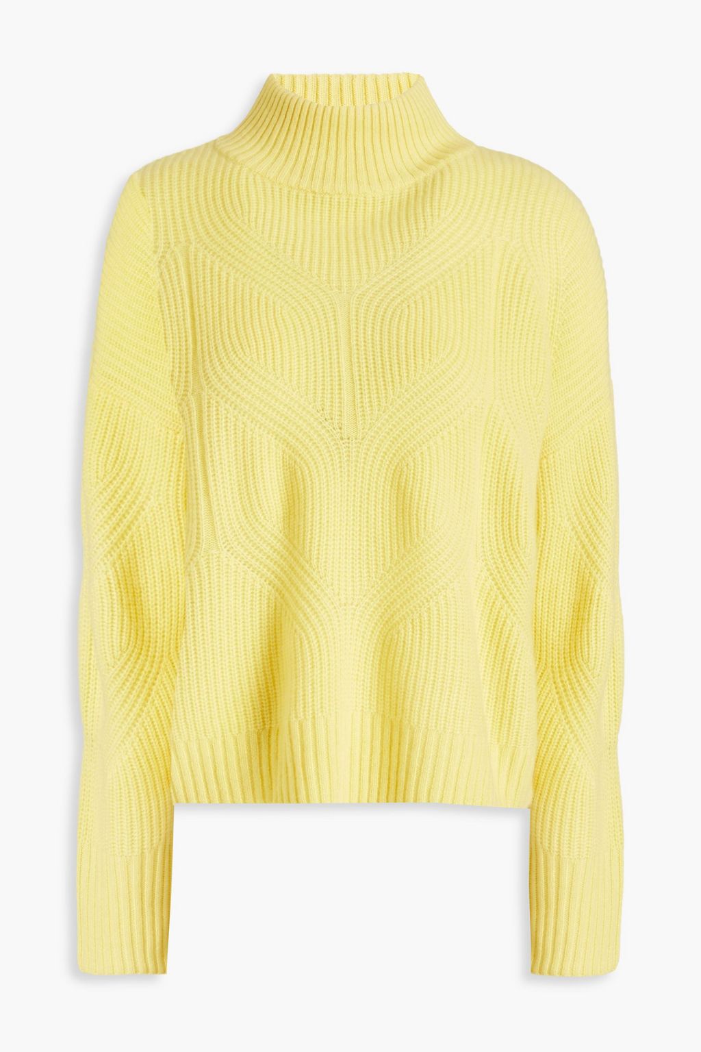 N.PEAL Ribbed cashmere turtleneck sweater