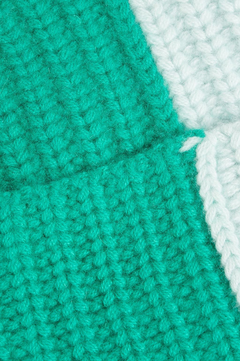 LA LIGNE Kinsale two-tone ribbed cashmere beanie