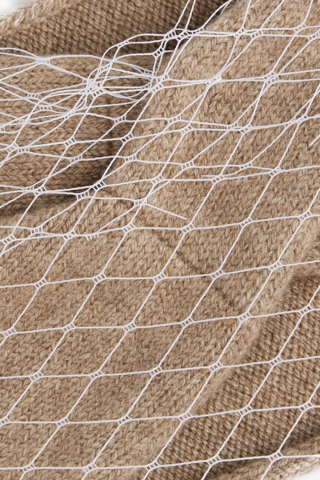EUGENIA KIM Lula mesh-trimmed wool and cashmere-blend headband