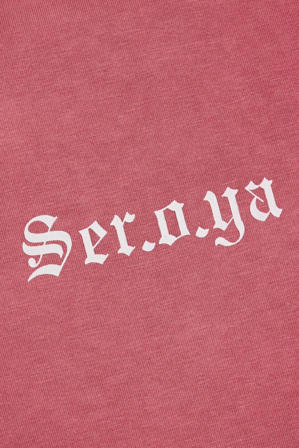 SER.O.YA Jordan printed stretch-cotton jersey T-shirt
