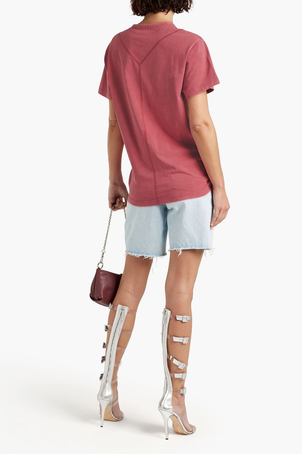 SER.O.YA Jordan printed stretch-cotton jersey T-shirt