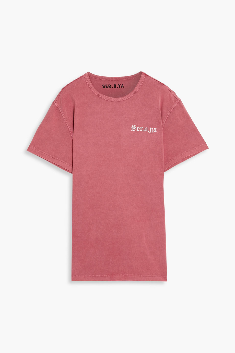 Ser.o.ya Jordan Printed Stretch-cotton Jersey T-shirt In Antique Rose