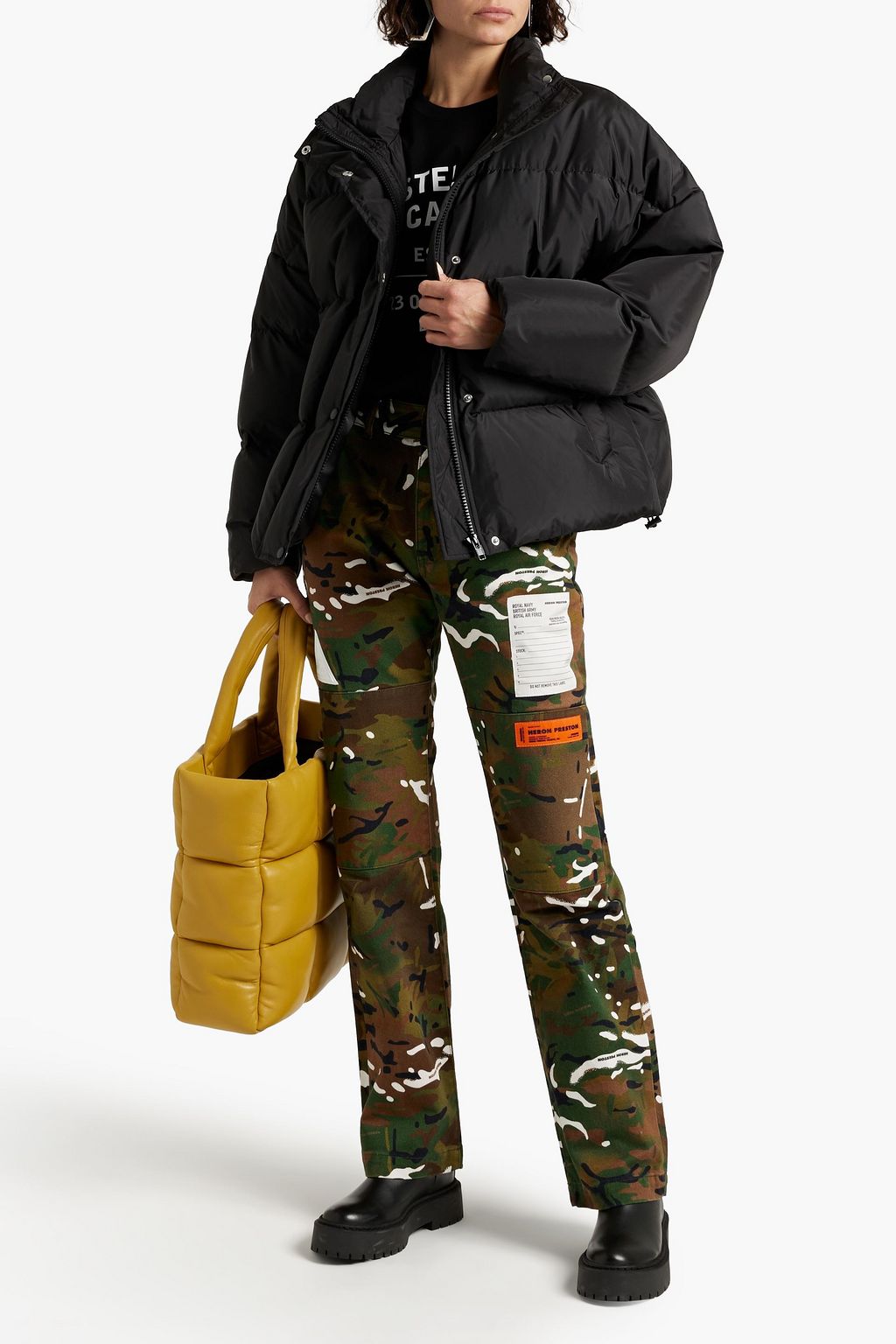 STAND STUDIO Alicia quilted shell down jacket