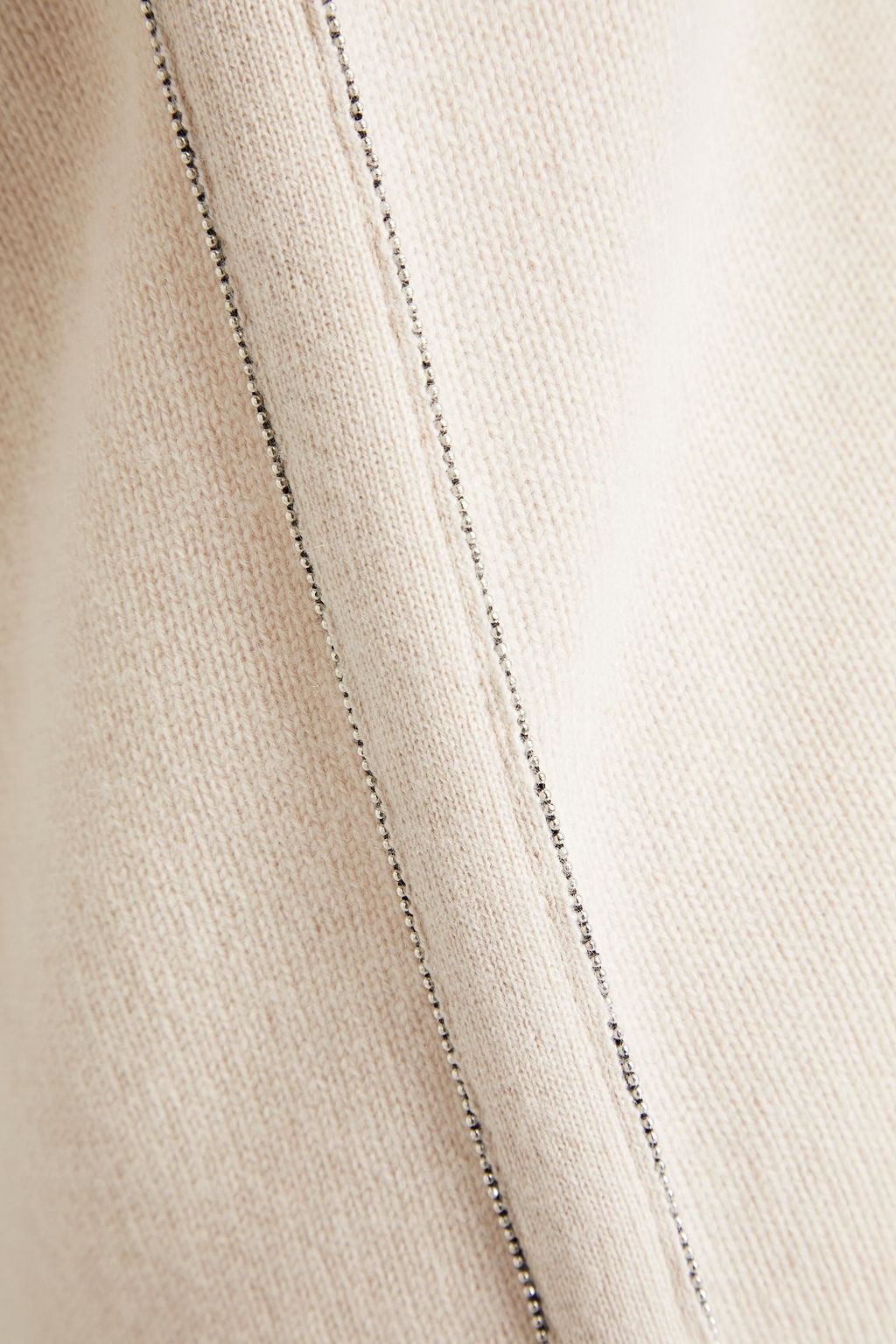 N.PEAL Bead-embellished cashmere vest