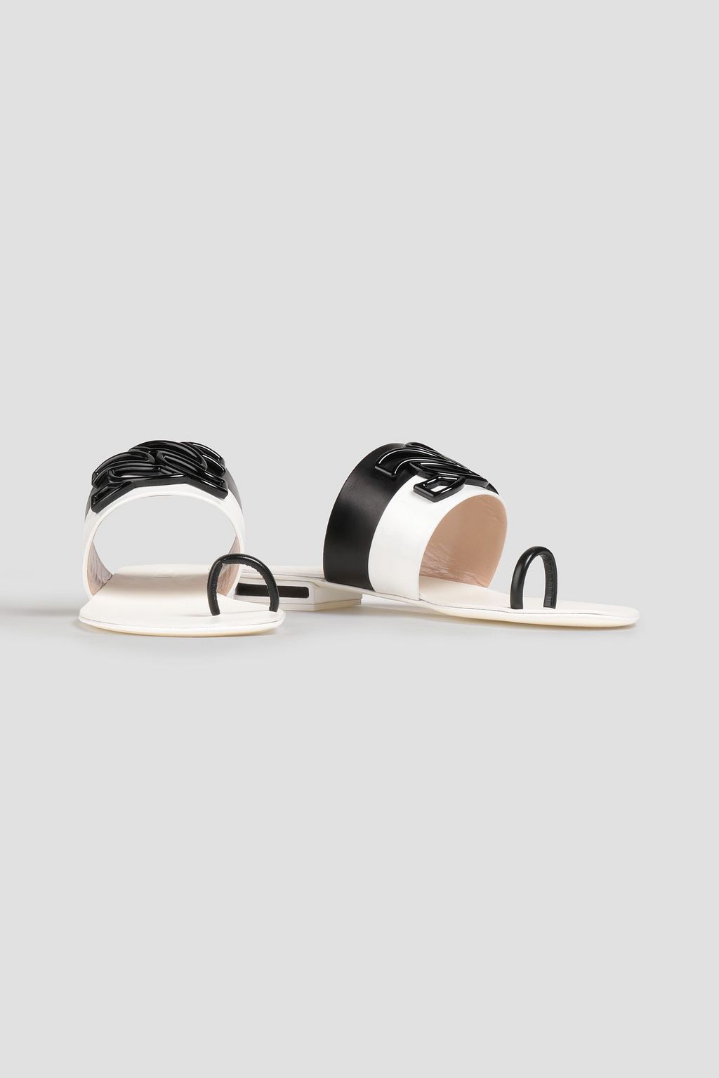 CASADEI Tiffany two-tone patent-leather sandals