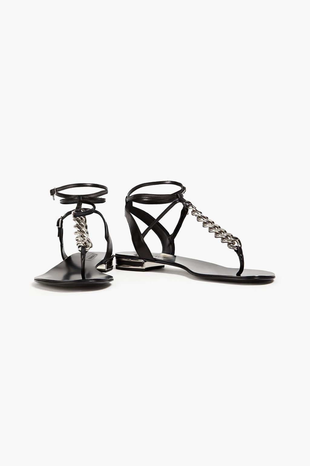 CASADEI Minorca chain-embellished leather sandals