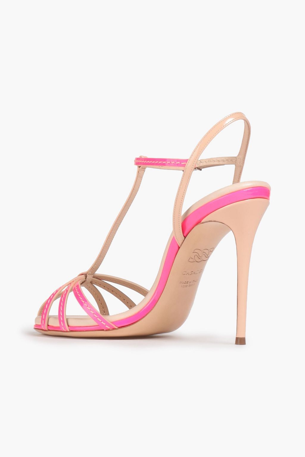 CASADEI Tiffany two-tone patent-leather sandals