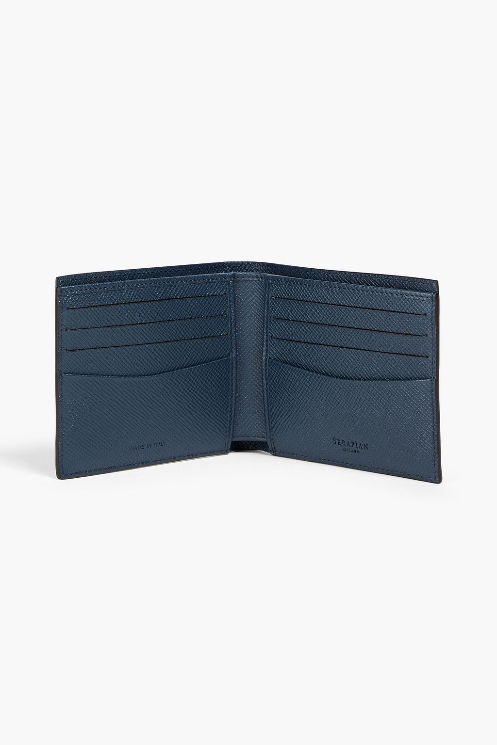 SERAPIAN Textured-leather wallet