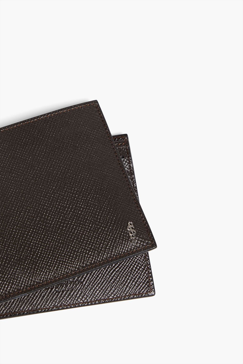 SERAPIAN Textured-leather wallet