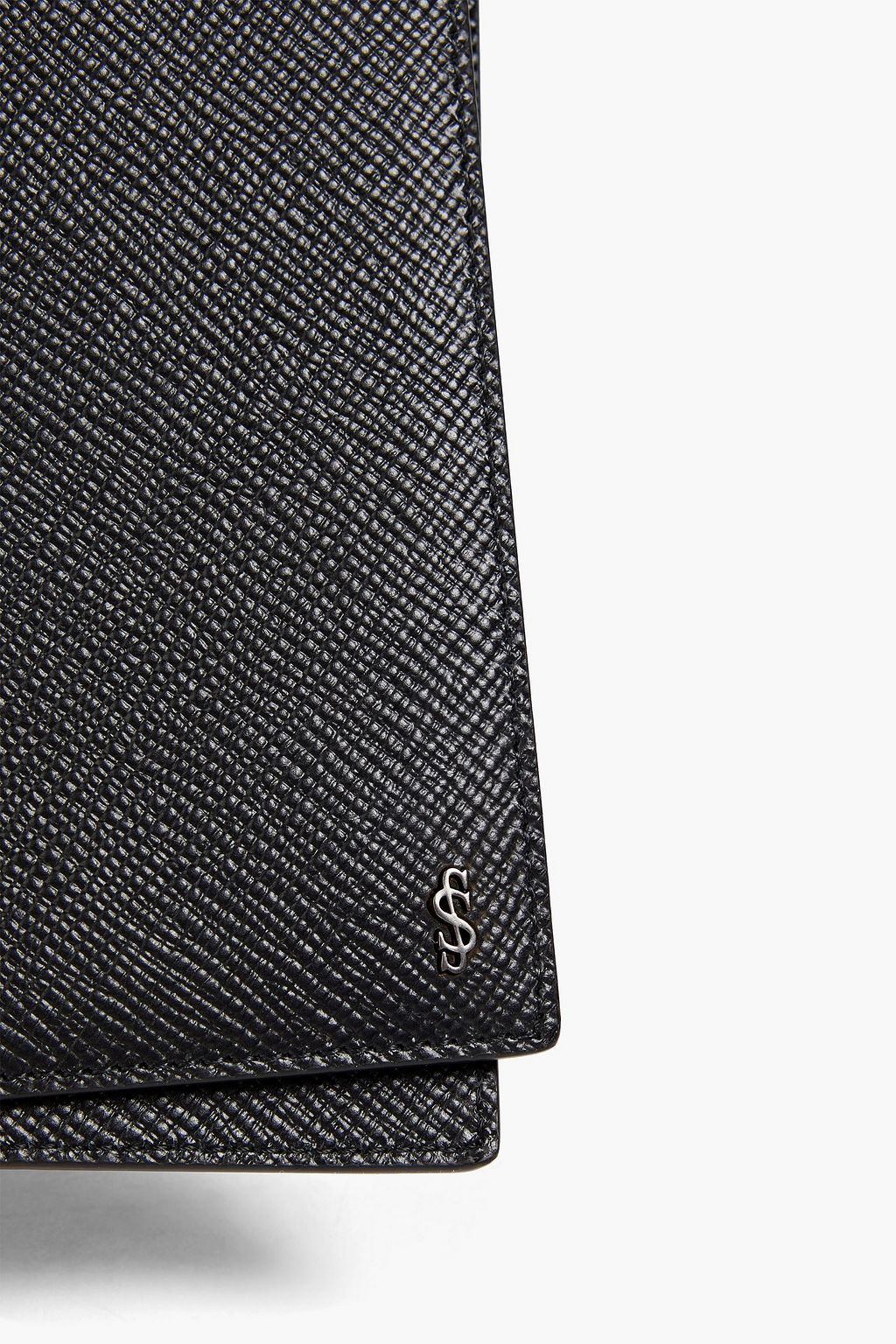 SERAPIAN Textured-leather passport cover