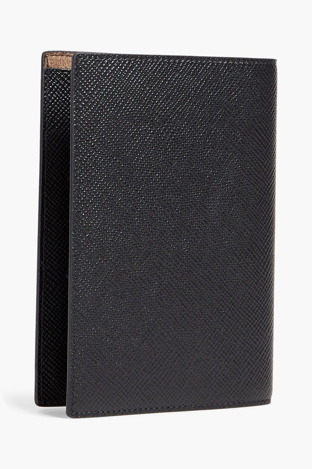 SERAPIAN Textured-leather passport cover