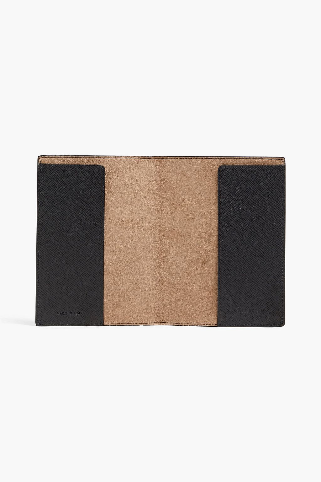 SERAPIAN Textured-leather passport cover