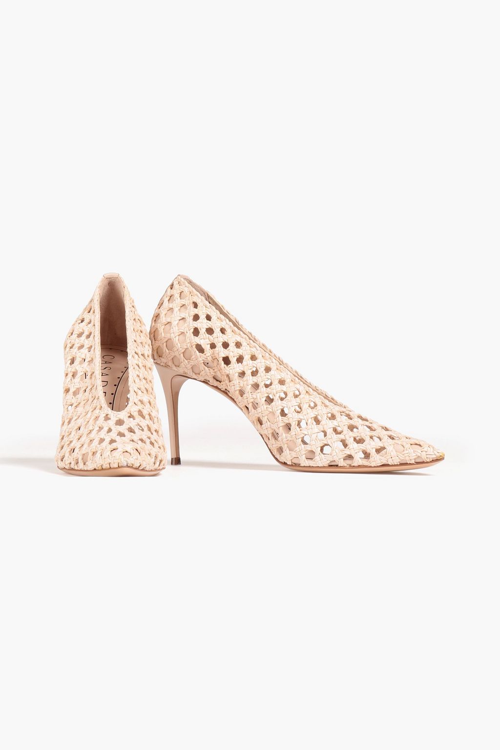 CASADEI Versilia 우븐 인조 가죽 펌프스