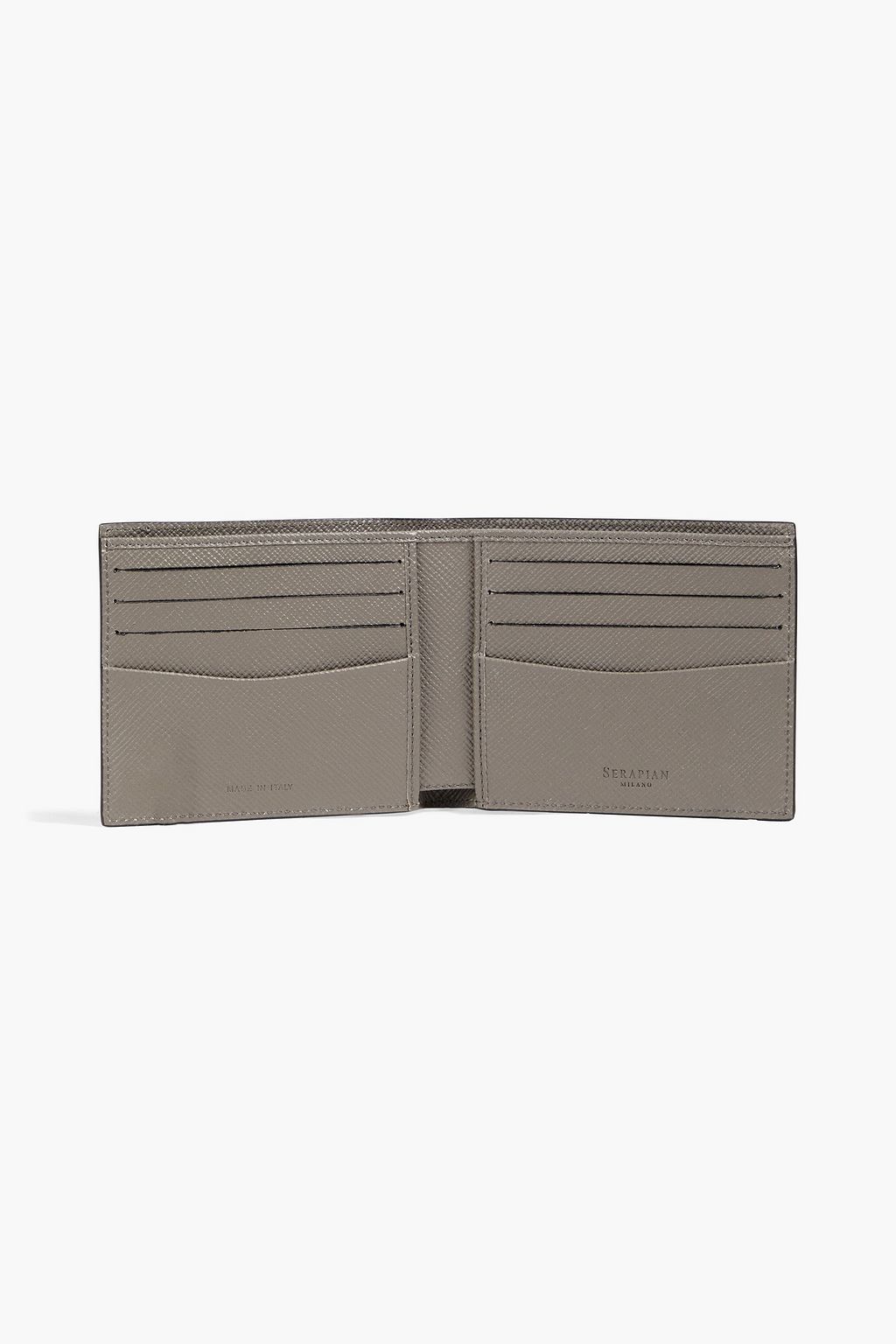 SERAPIAN Textured-leather wallet