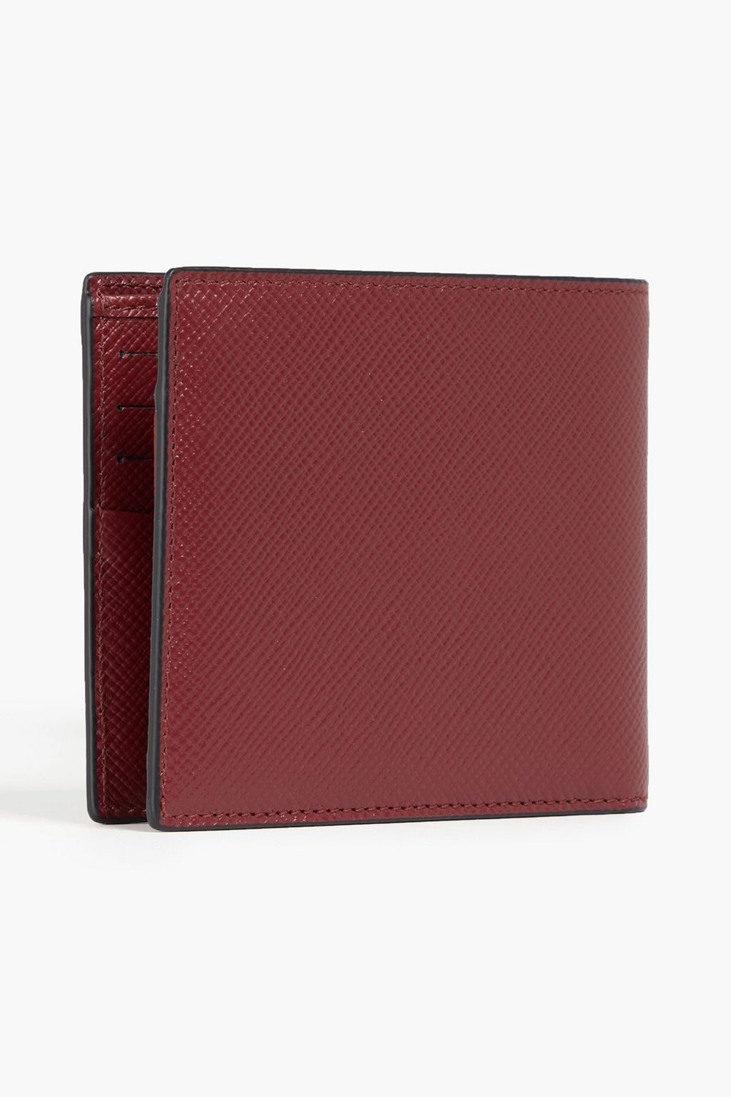 SERAPIAN Textured-leather wallet