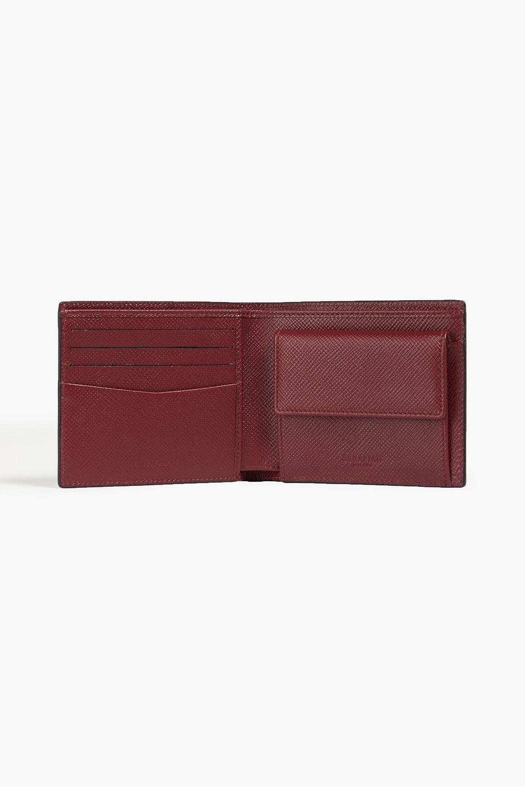 SERAPIAN Textured-leather wallet