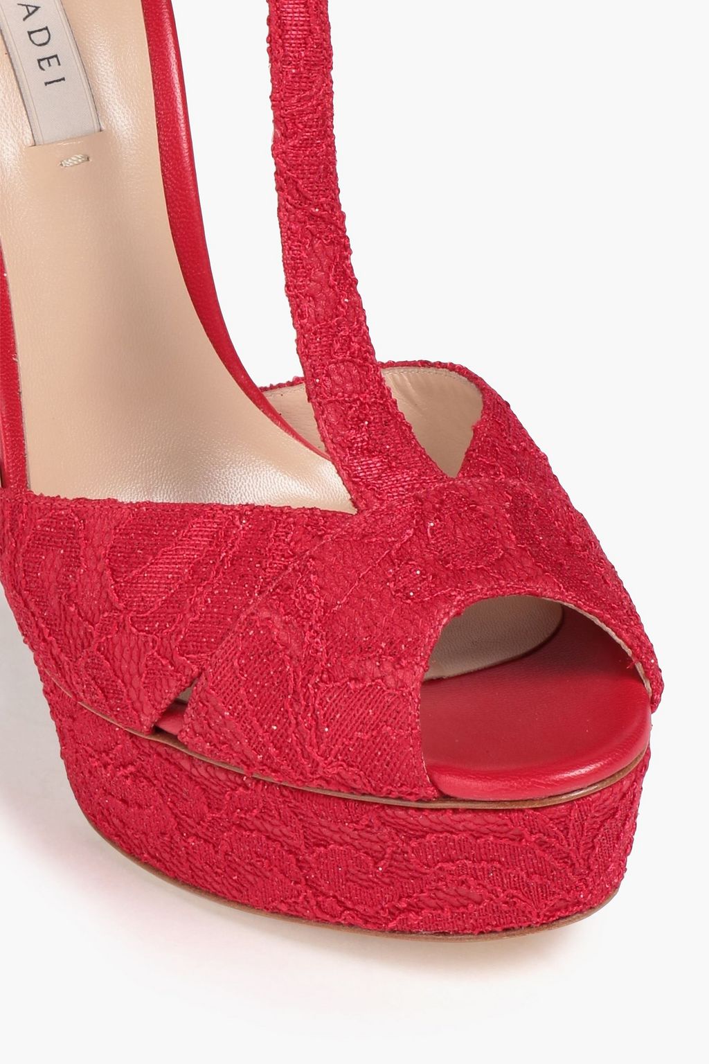 lace platform sandals