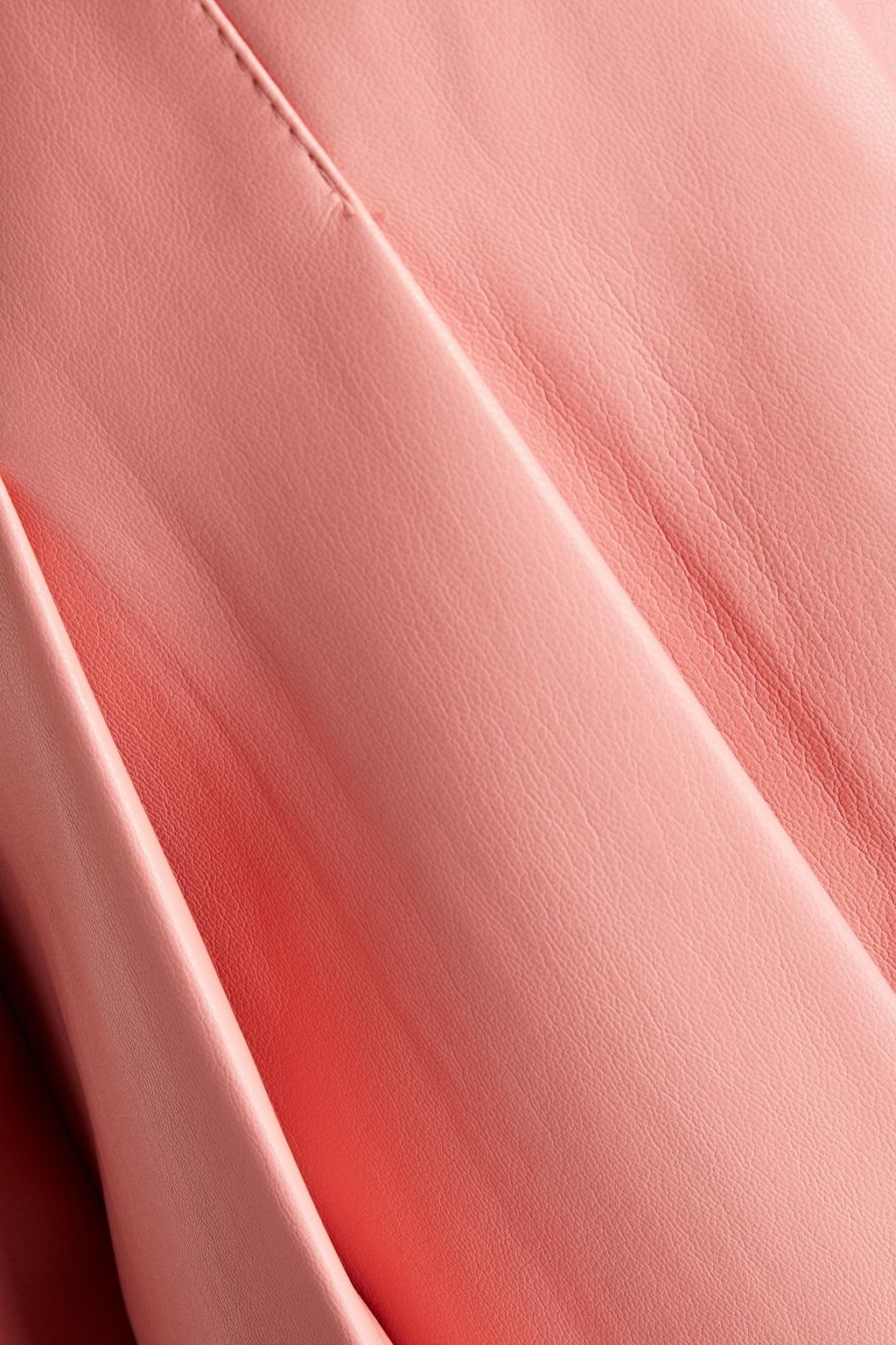 ALICE + OLIVIA Rose Minirock aus Kunstleder mit Falten