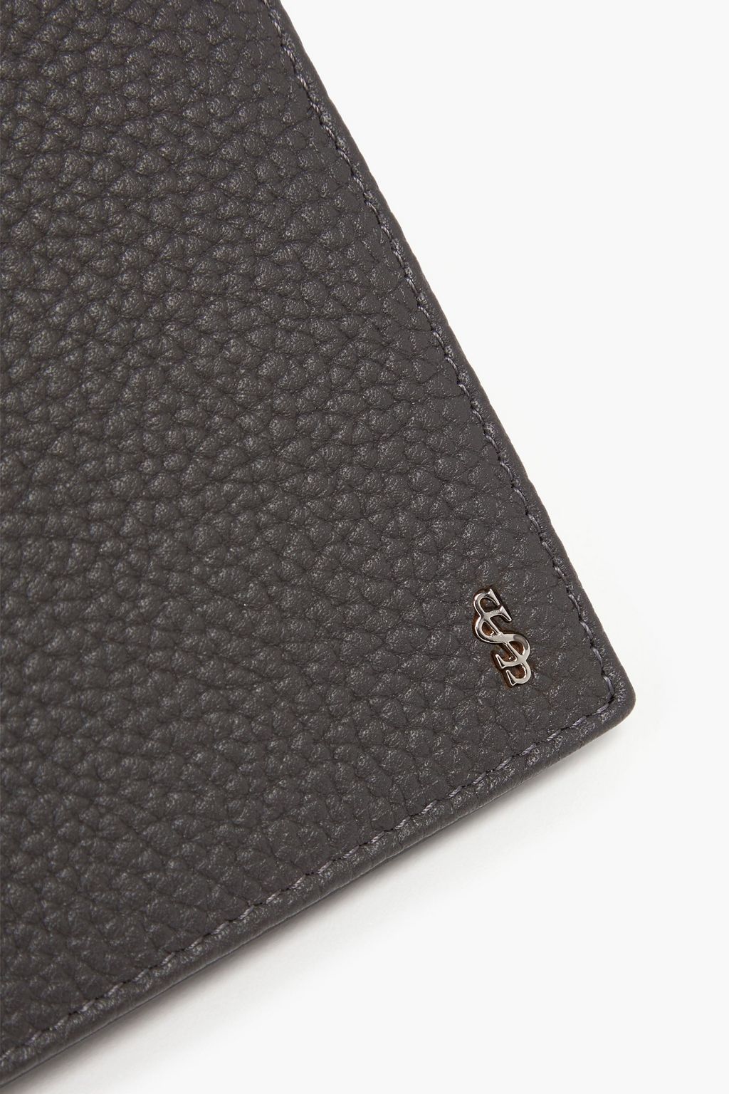 SERAPIAN Pebbled-leather wallet
