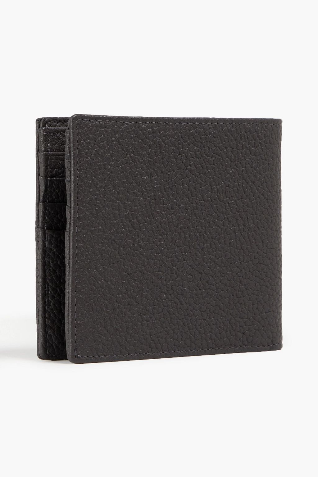 SERAPIAN Pebbled-leather wallet