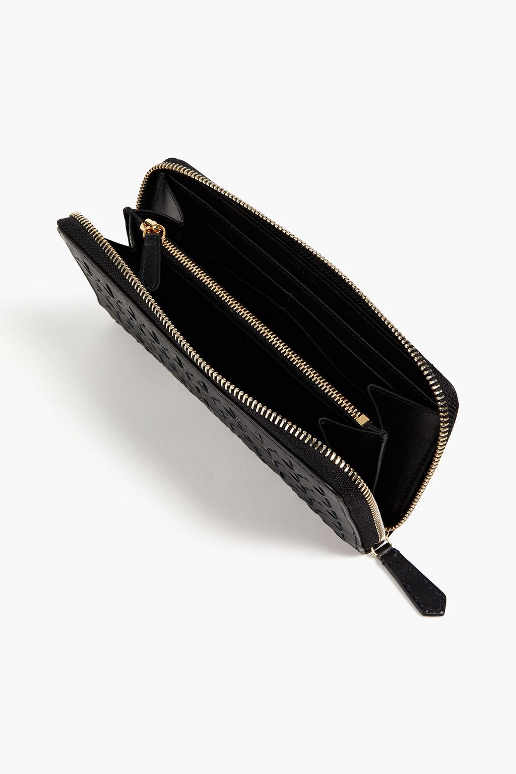 SERAPIAN Mosiaco woven leather and snakeskin wallet