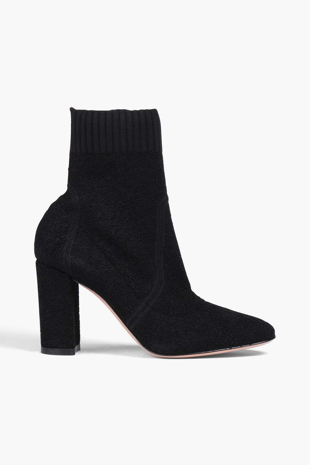 Boucle knit sock boots black EU 34.5