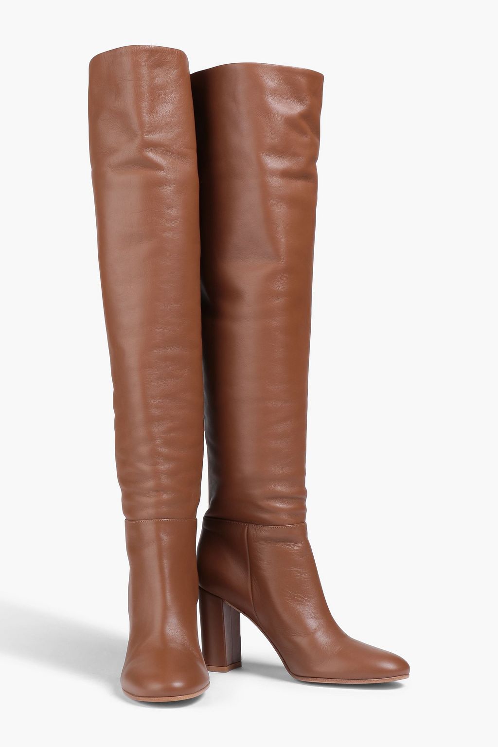 GIANVITO ROSSI Leather knee boots