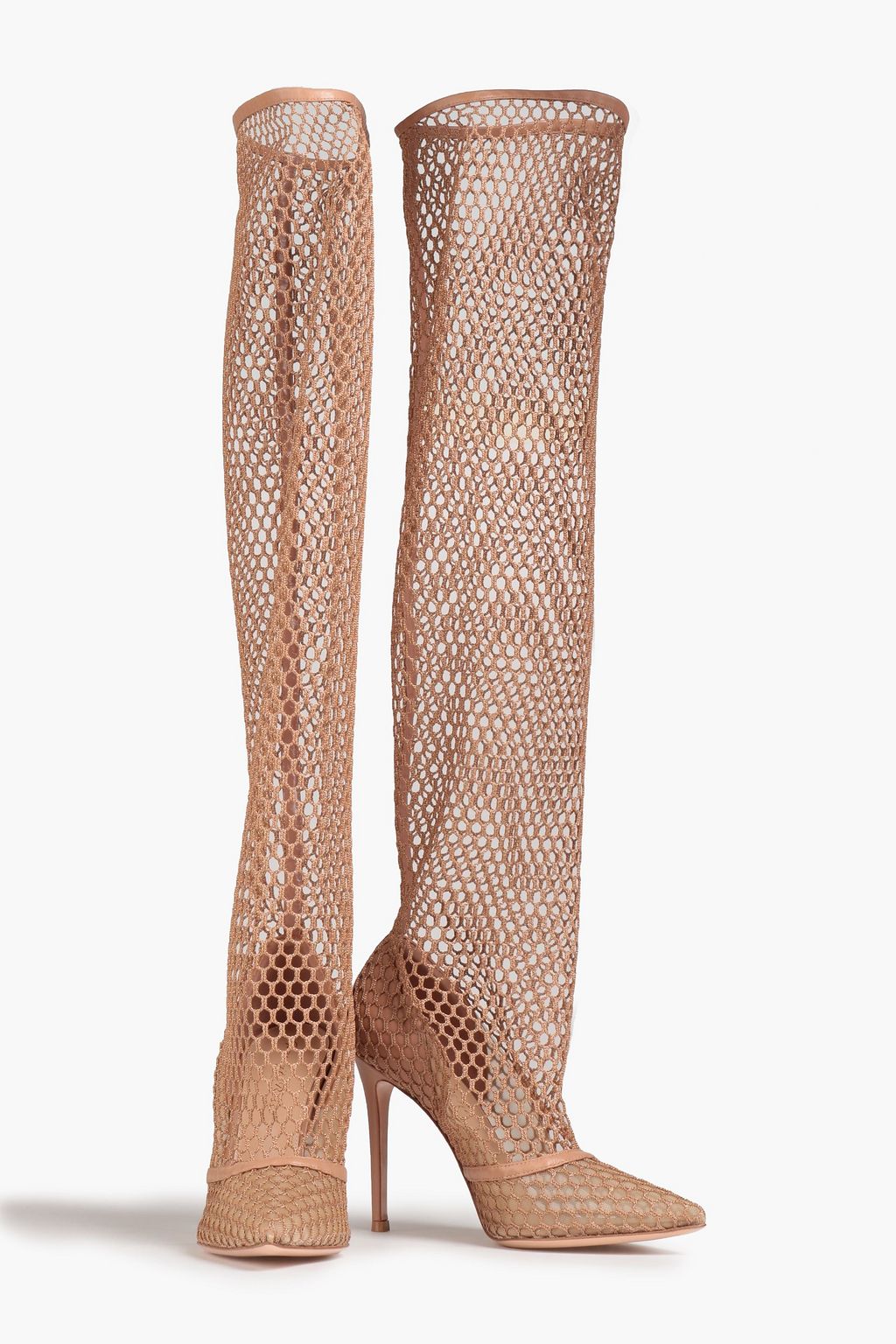 GIANVITO ROSSI Celia fishnet over-the-knee boots