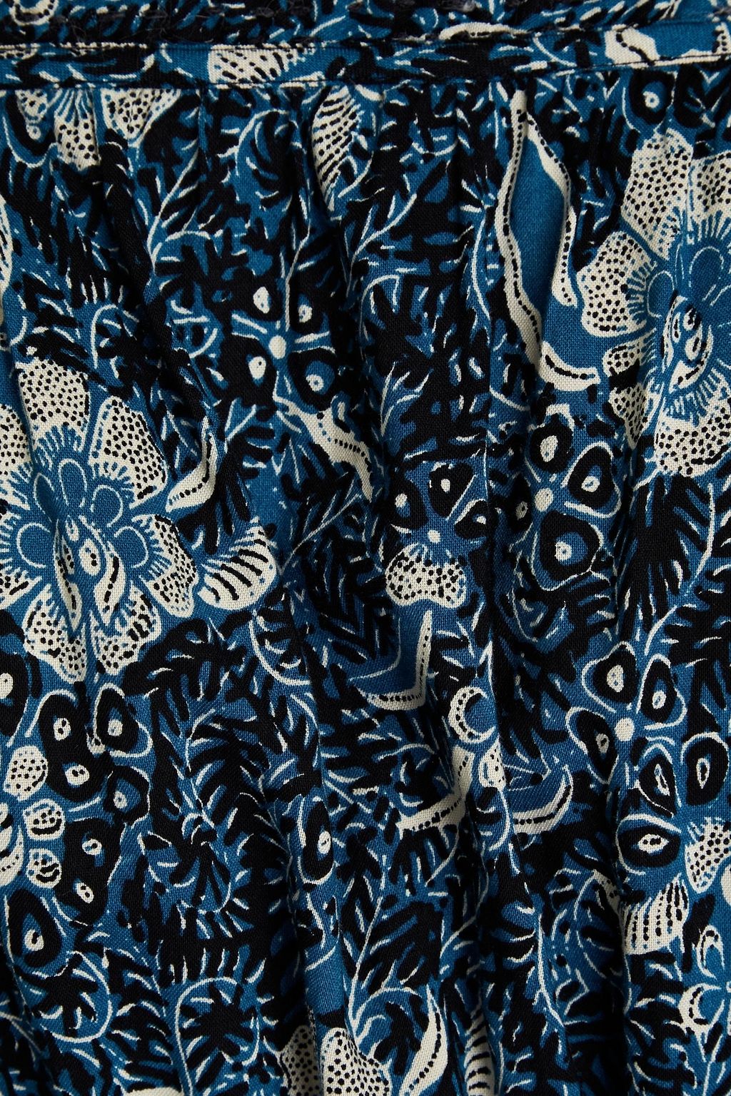 ULLA JOHNSON Nailah floral-print cotton-blend mini dress