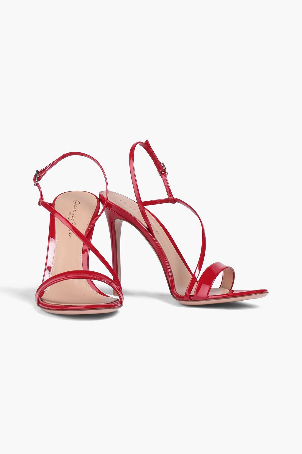 GIANVITO ROSSI Manhattan 105 patent-leather slingback sandals