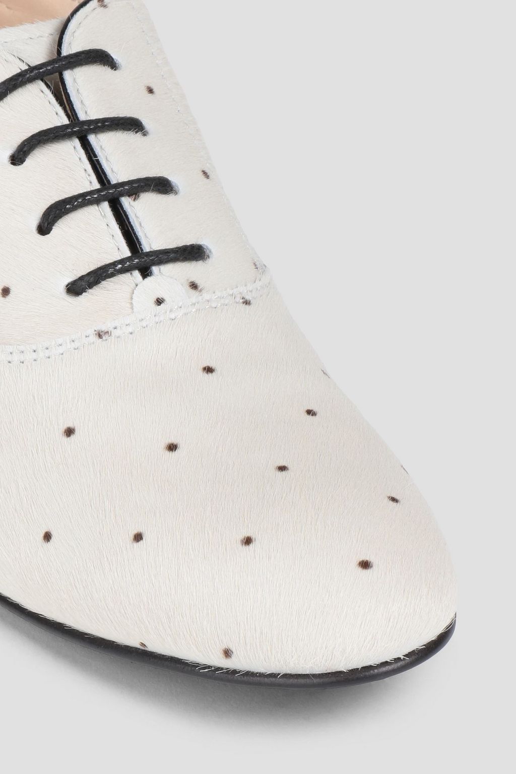 TOD'S Francesina Brogues aus Kalbshaar mit Polka-Dots