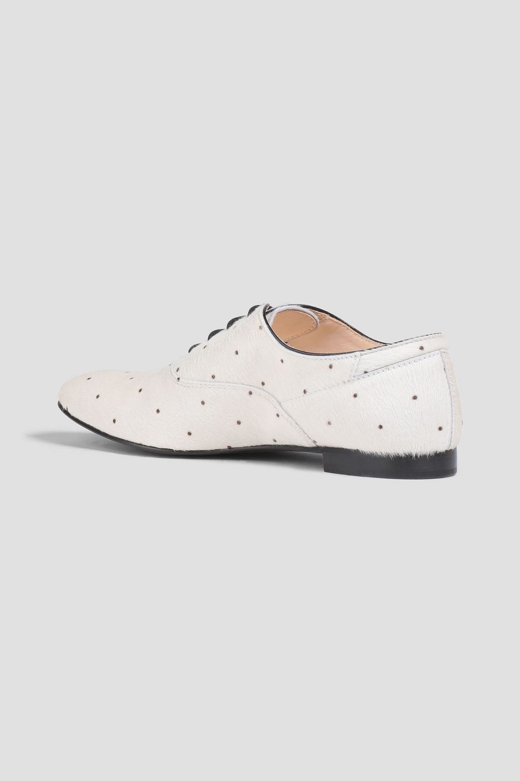 TOD'S Francesina Brogues aus Kalbshaar mit Polka-Dots