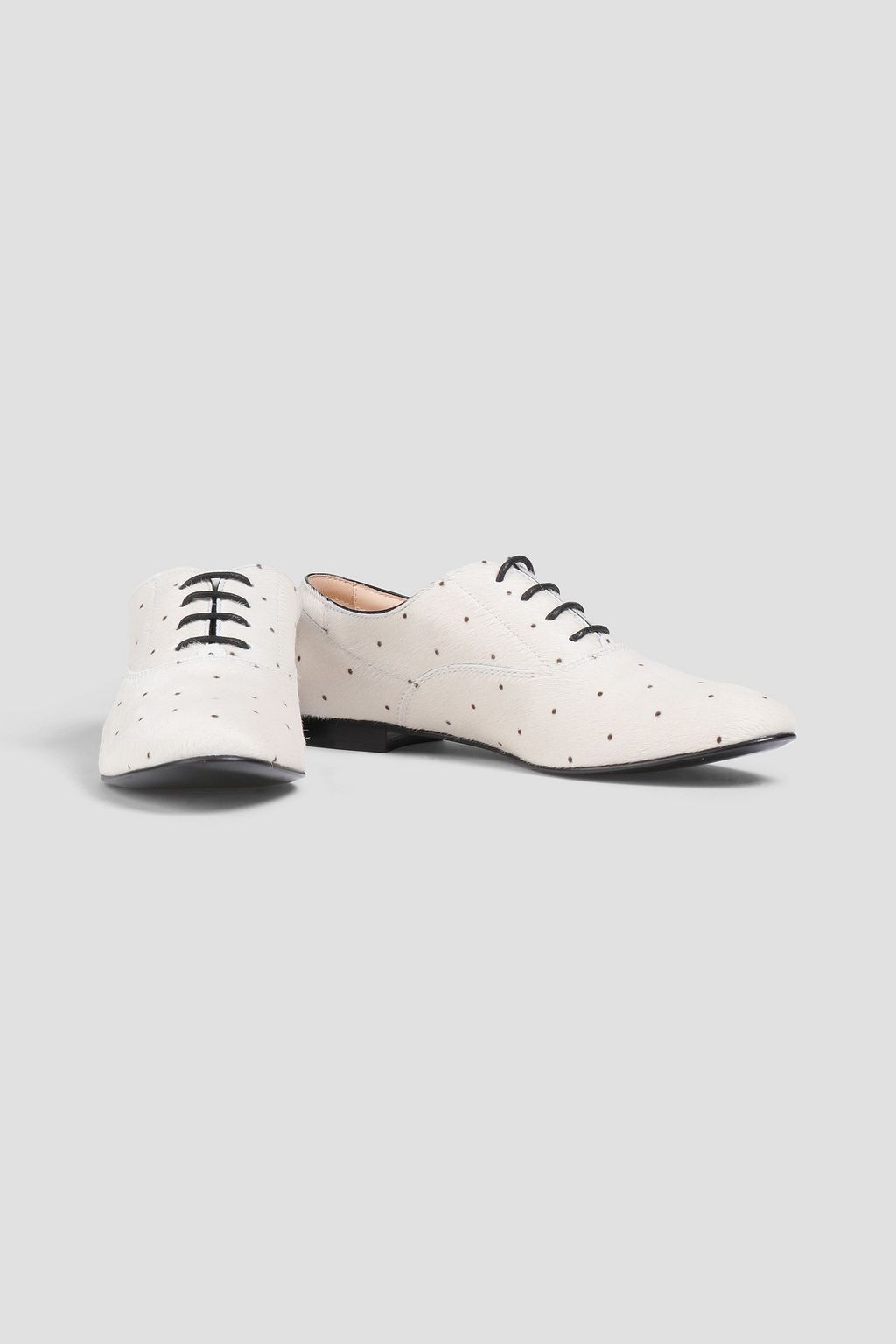 TOD'S Francesina Brogues aus Kalbshaar mit Polka-Dots