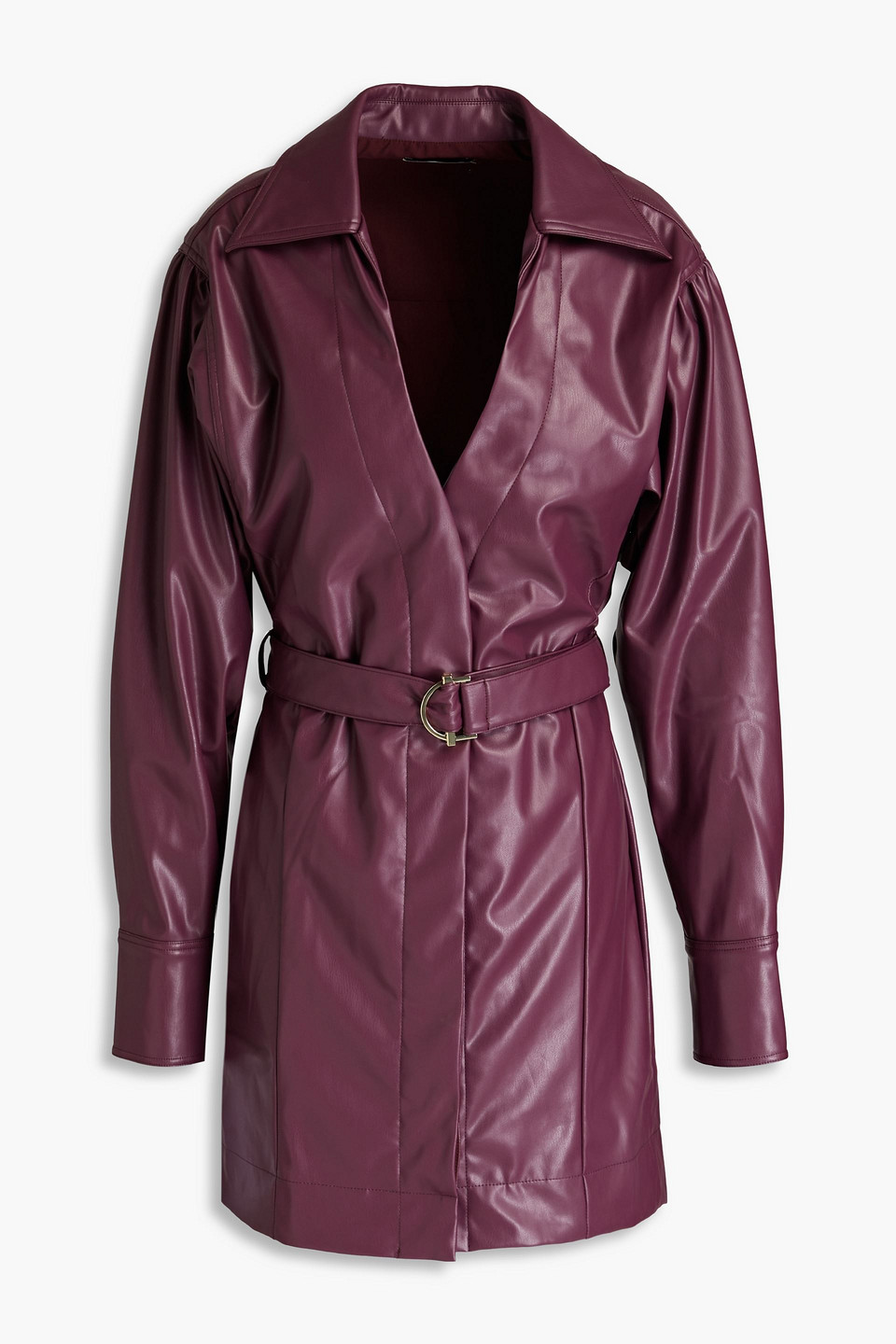 Nicholas Ashton Drop Shoulder Mini Dress In Grape