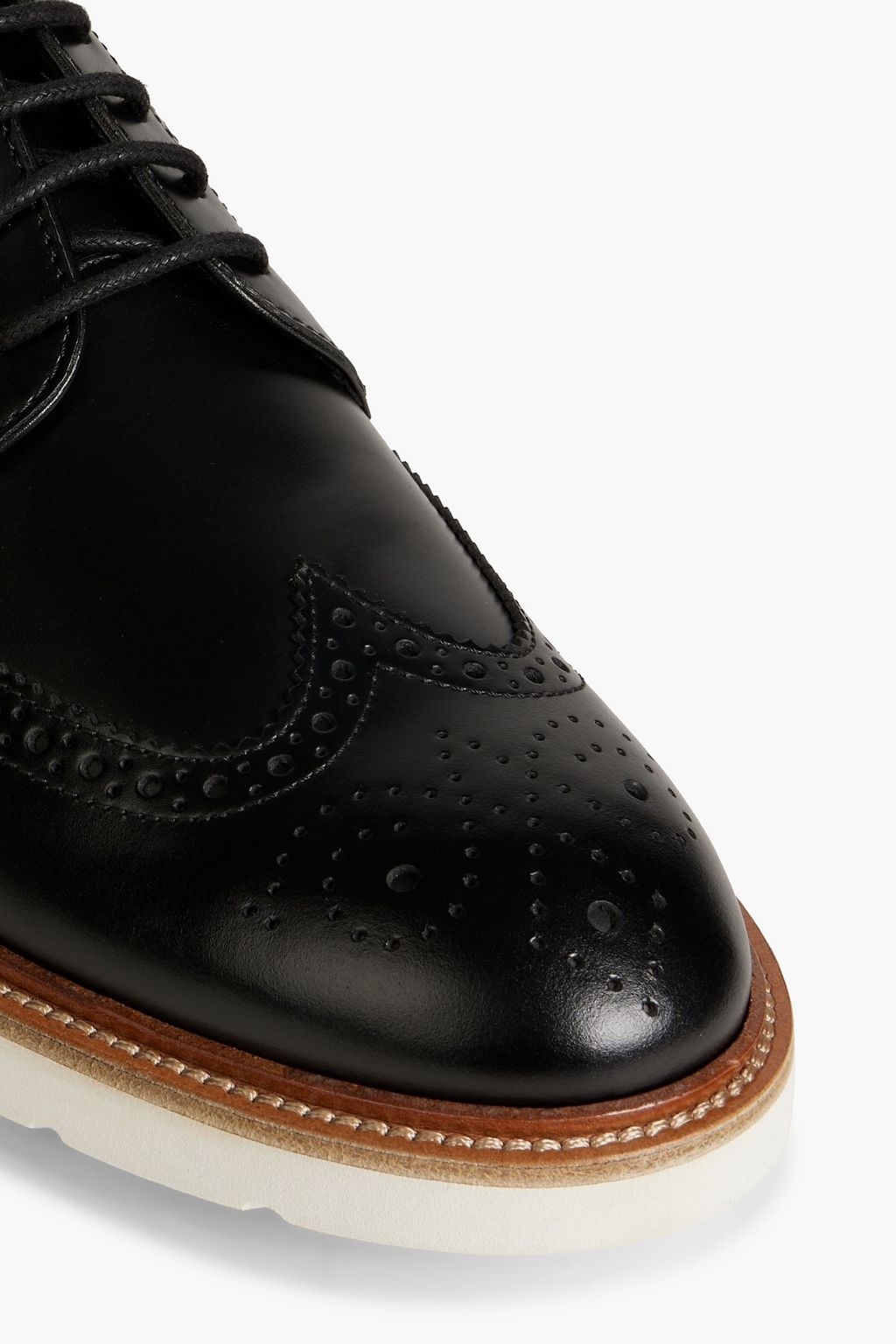 TOD'S Perforated leather derby shoes
