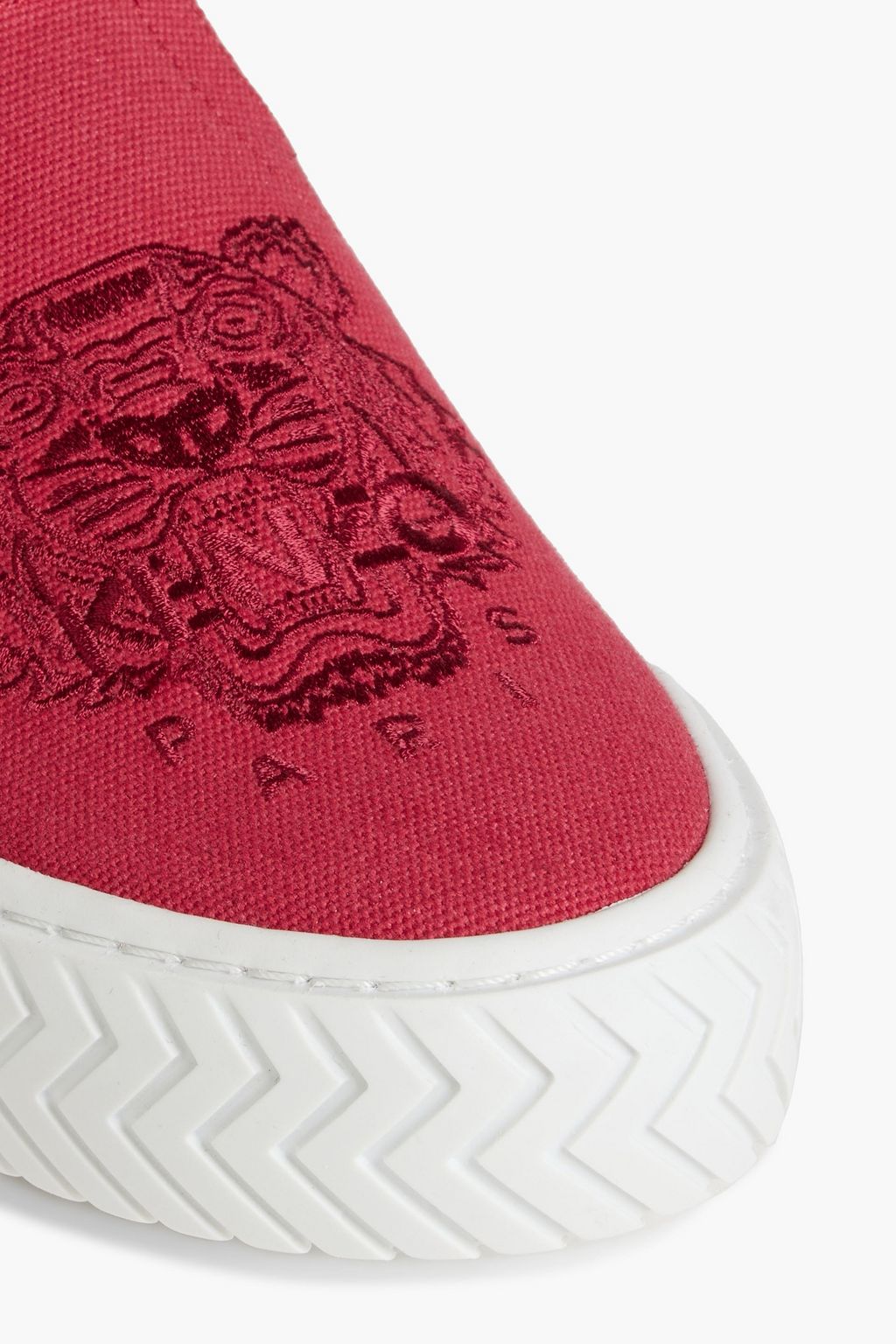 KENZO K-Skate embroidered canvas slip-on sneakers