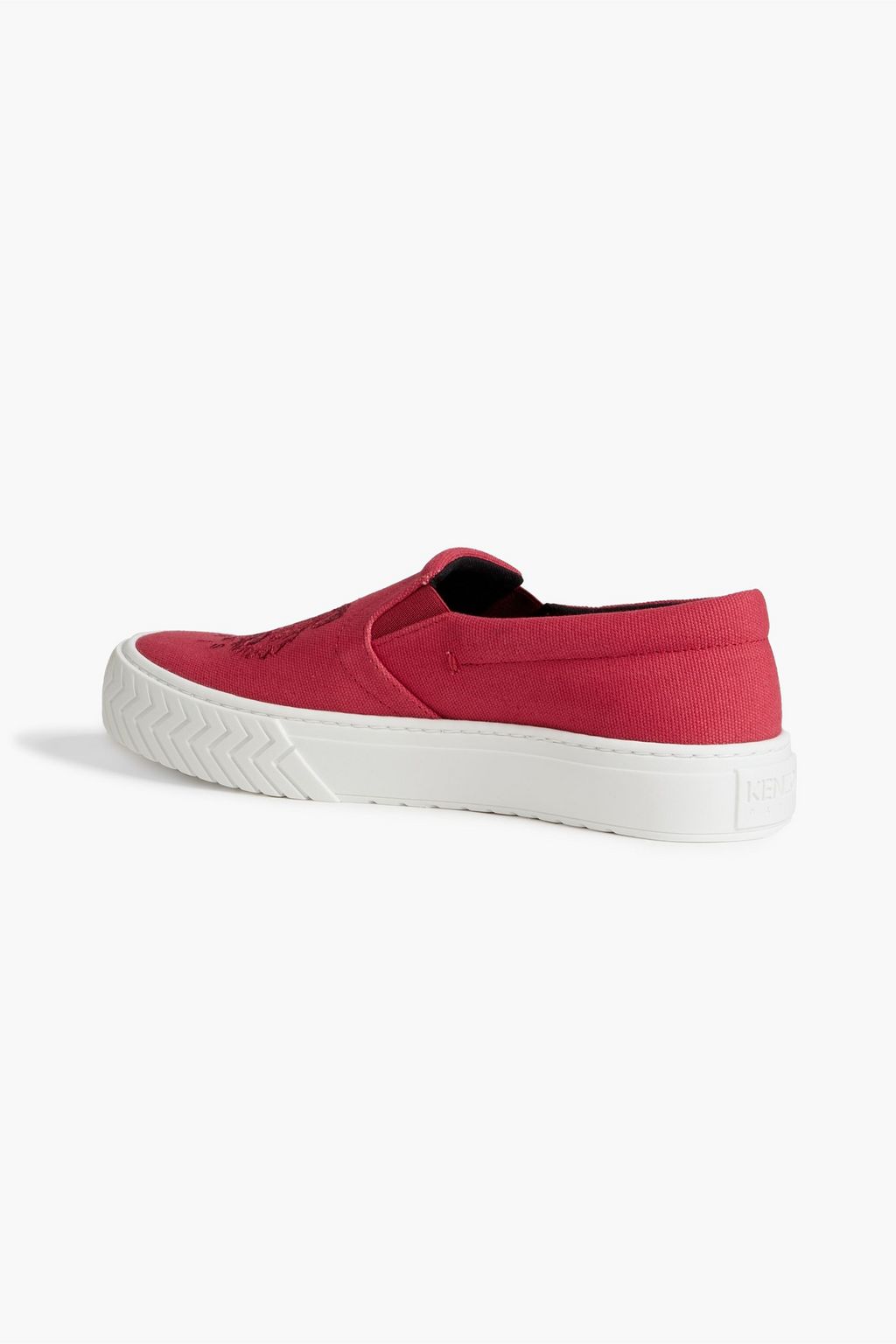 KENZO K-Skate embroidered canvas slip-on sneakers