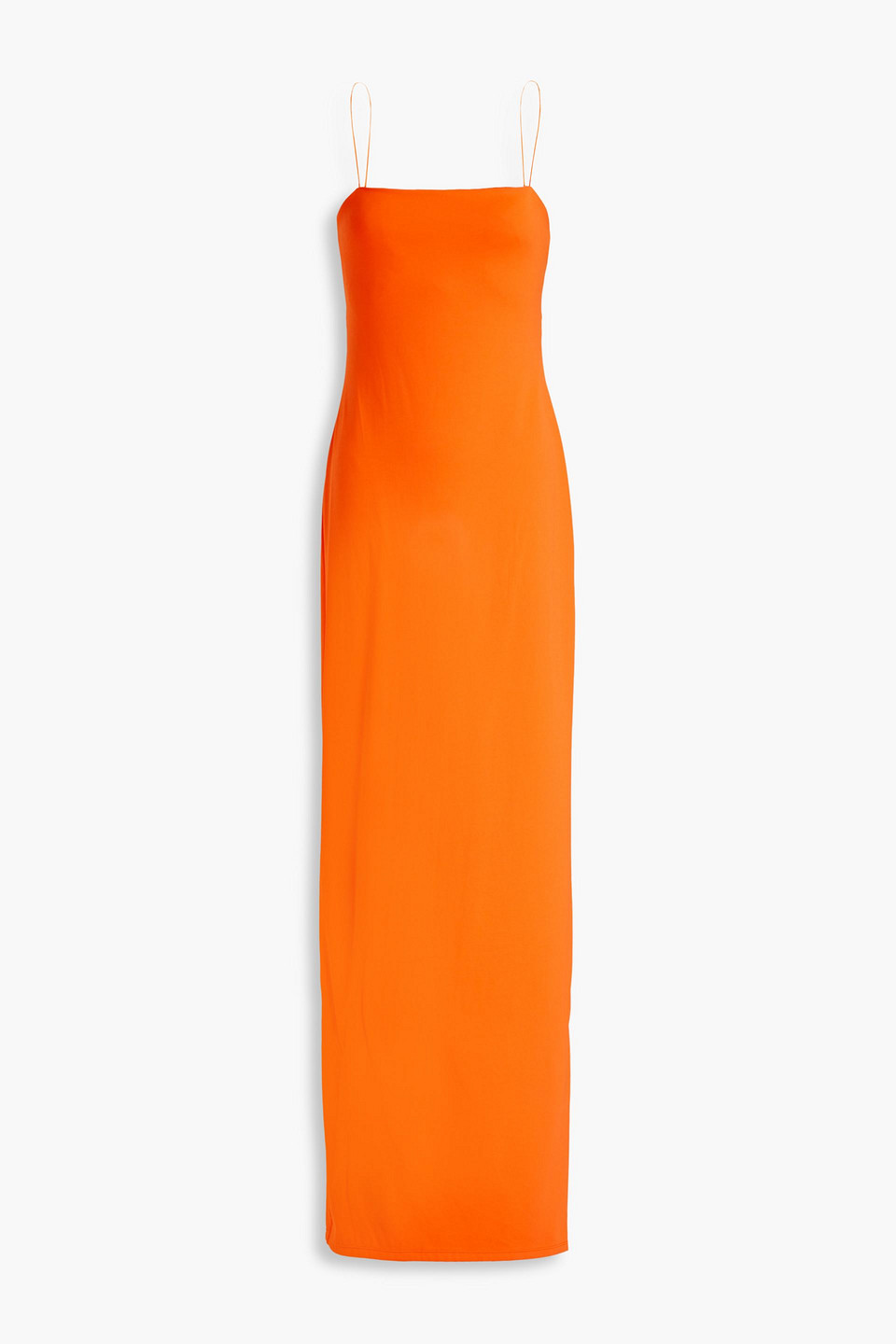 Alice And Olivia Nelle Cutout Jersey Maxi Dress In Bright Orange