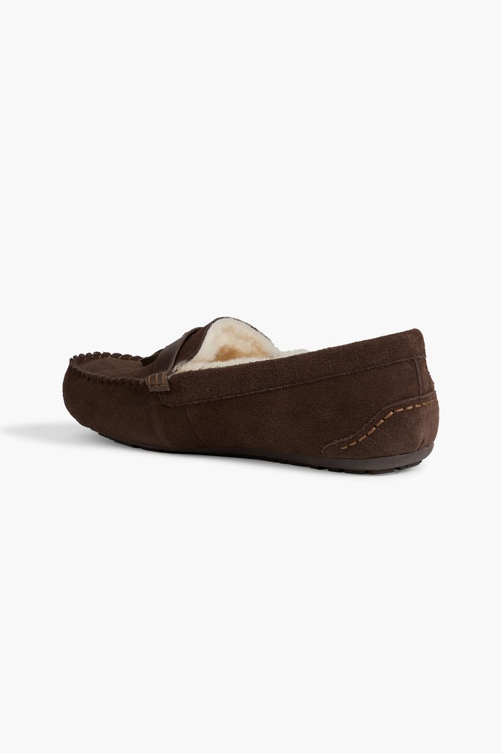AUSTRALIA LUXE COLLECTIVE Hamilton shearling-lined suede slippers