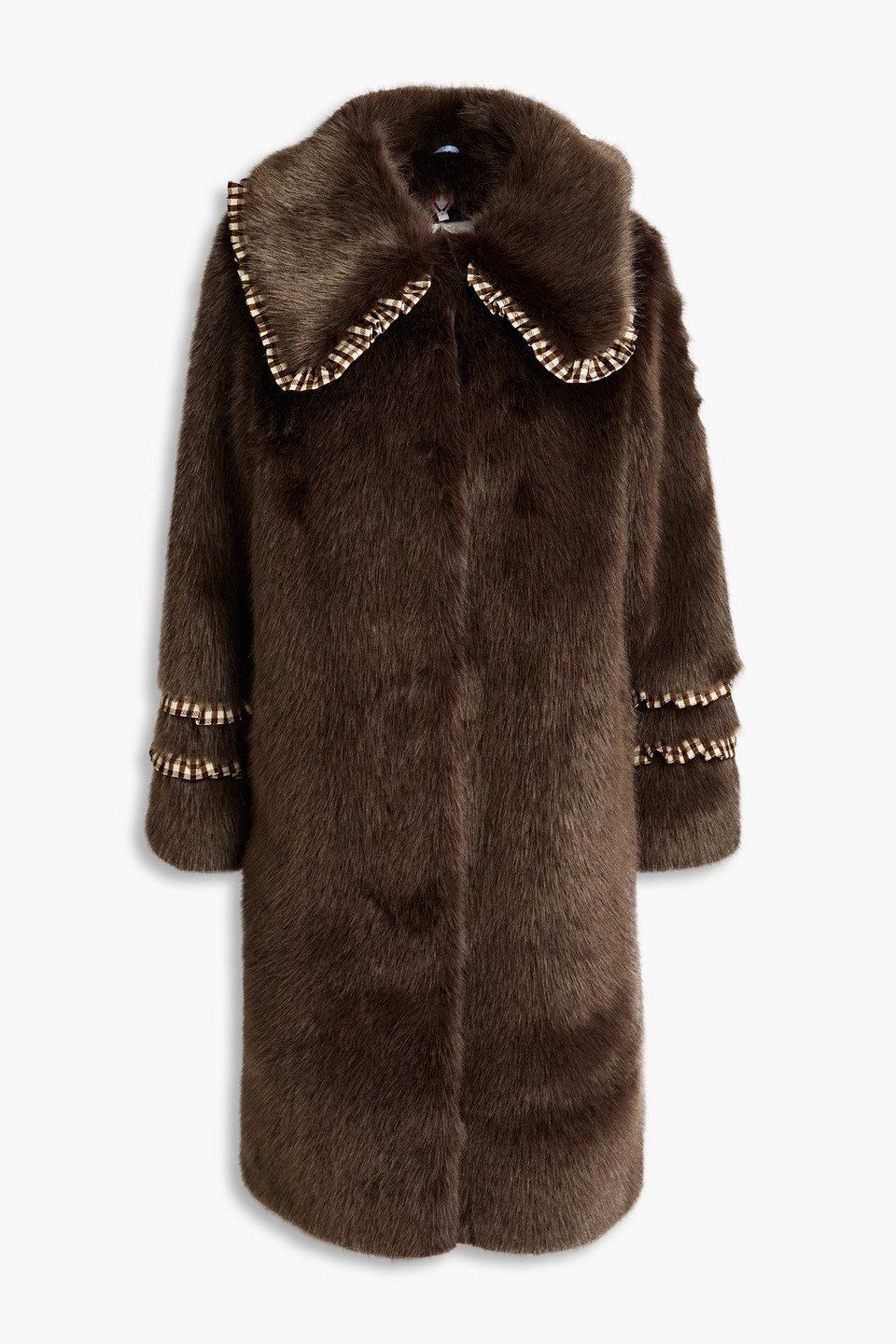 SHRIMPS BRANDY FAUX FUR COAT,3074457345633728235