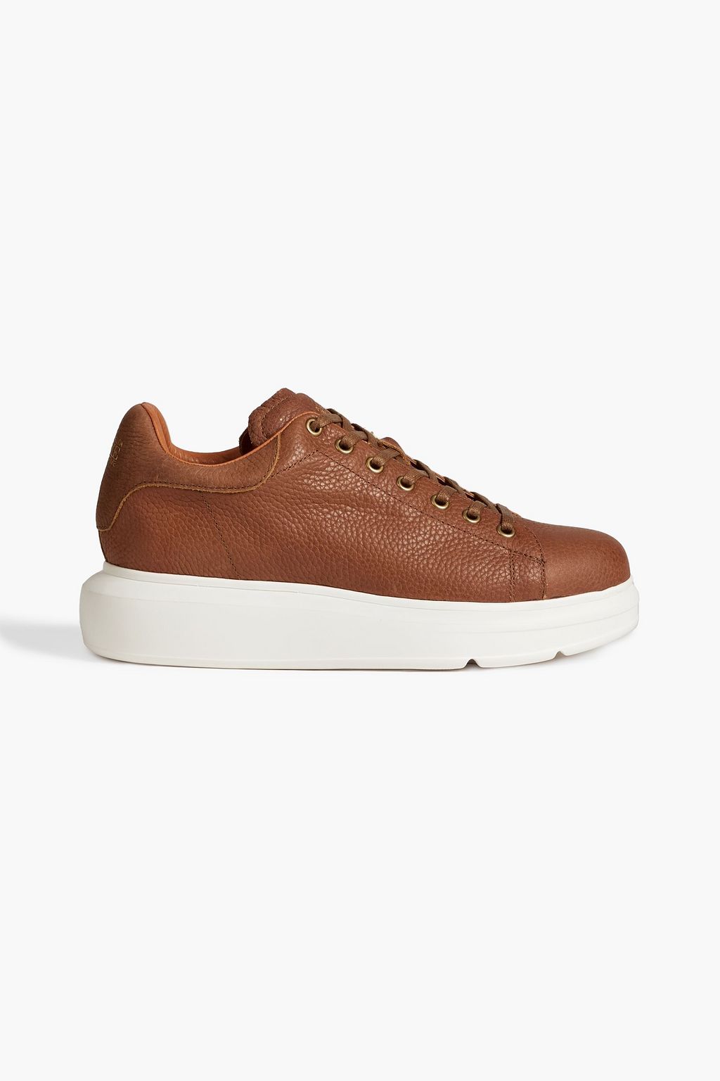 AUSTRALIA LUXE COLLECTIVE Leen pebbled-leather sneakers | THE OUTNET