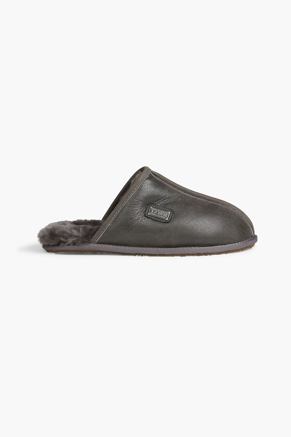 Australia Luxe Collective Shearling-lined leather slippers