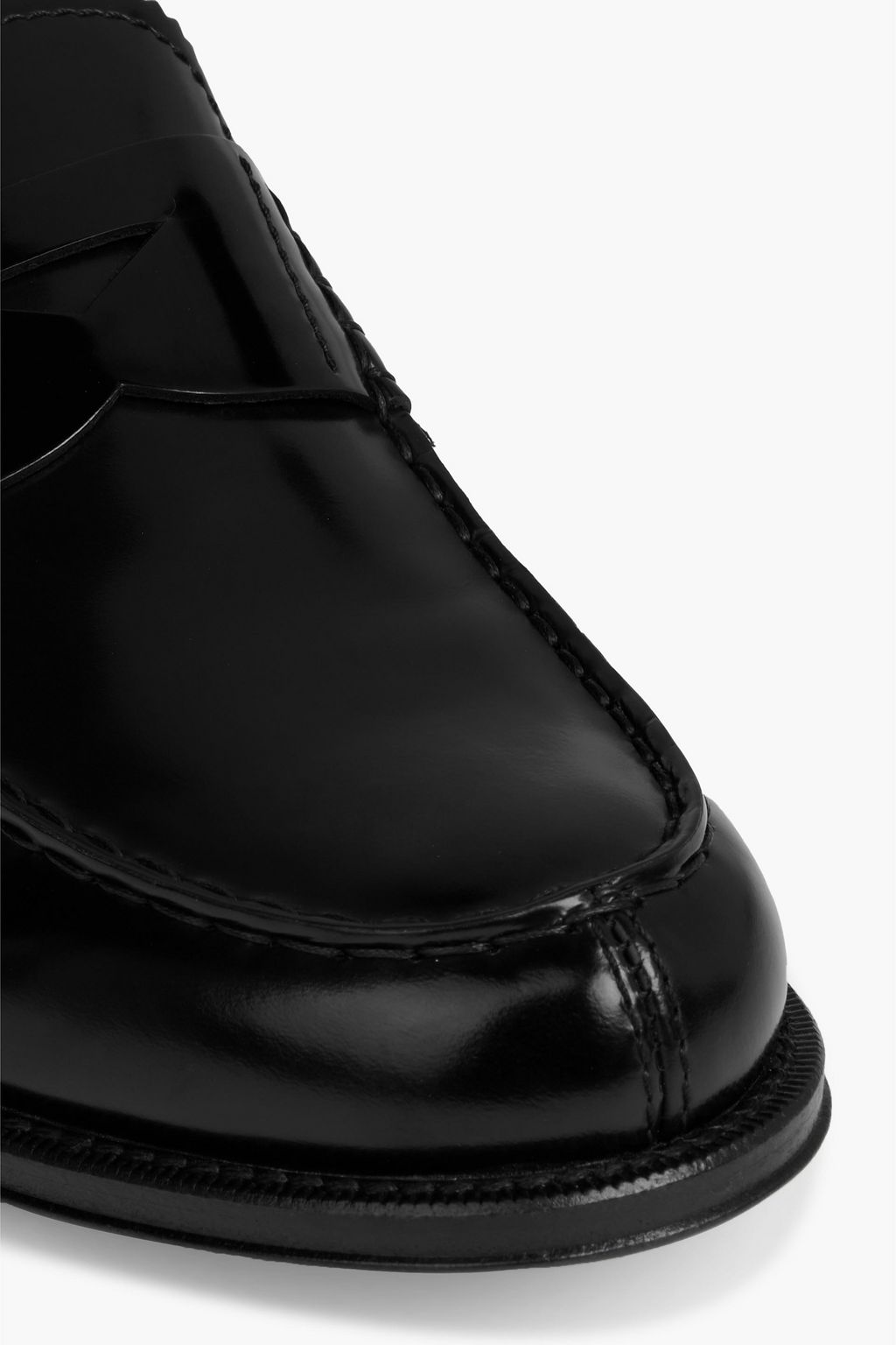 TOD'S Glossed-leather penny loafers