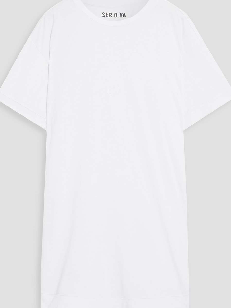 jonas embroidered jersey mini dress