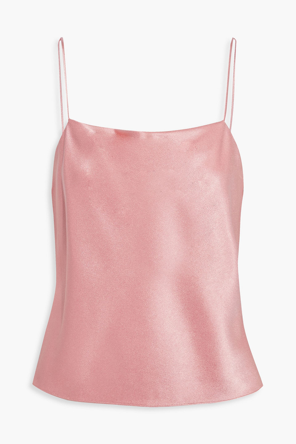 Alice And Olivia Harmon Draped Cowl Neck Cami Top In Baby Pink