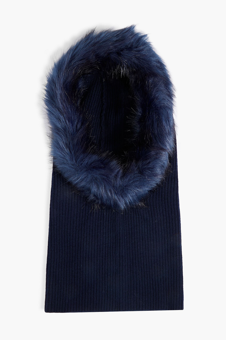 Eugenia Kim Paulina faux fur-trimmed wool and cashmere-blend snood