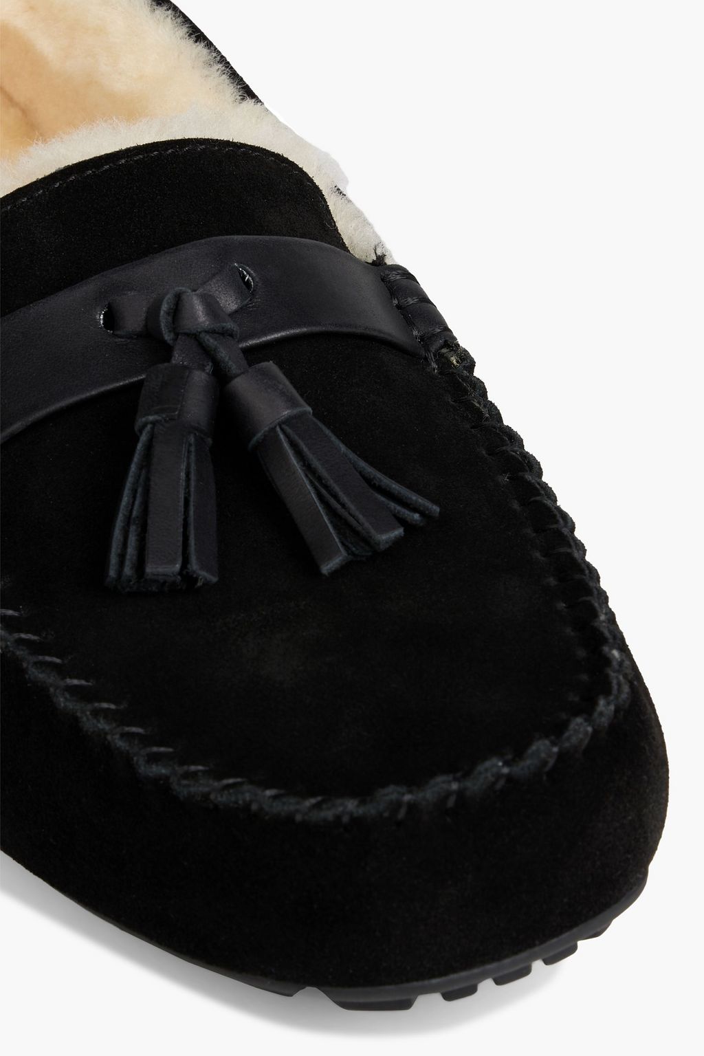 AUSTRALIA LUXE COLLECTIVE Hamilton shearling-lined suede slippers