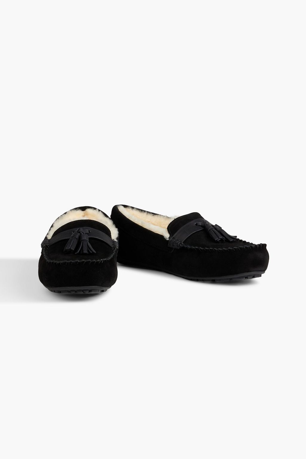 AUSTRALIA LUXE COLLECTIVE Hamilton shearling-lined suede slippers